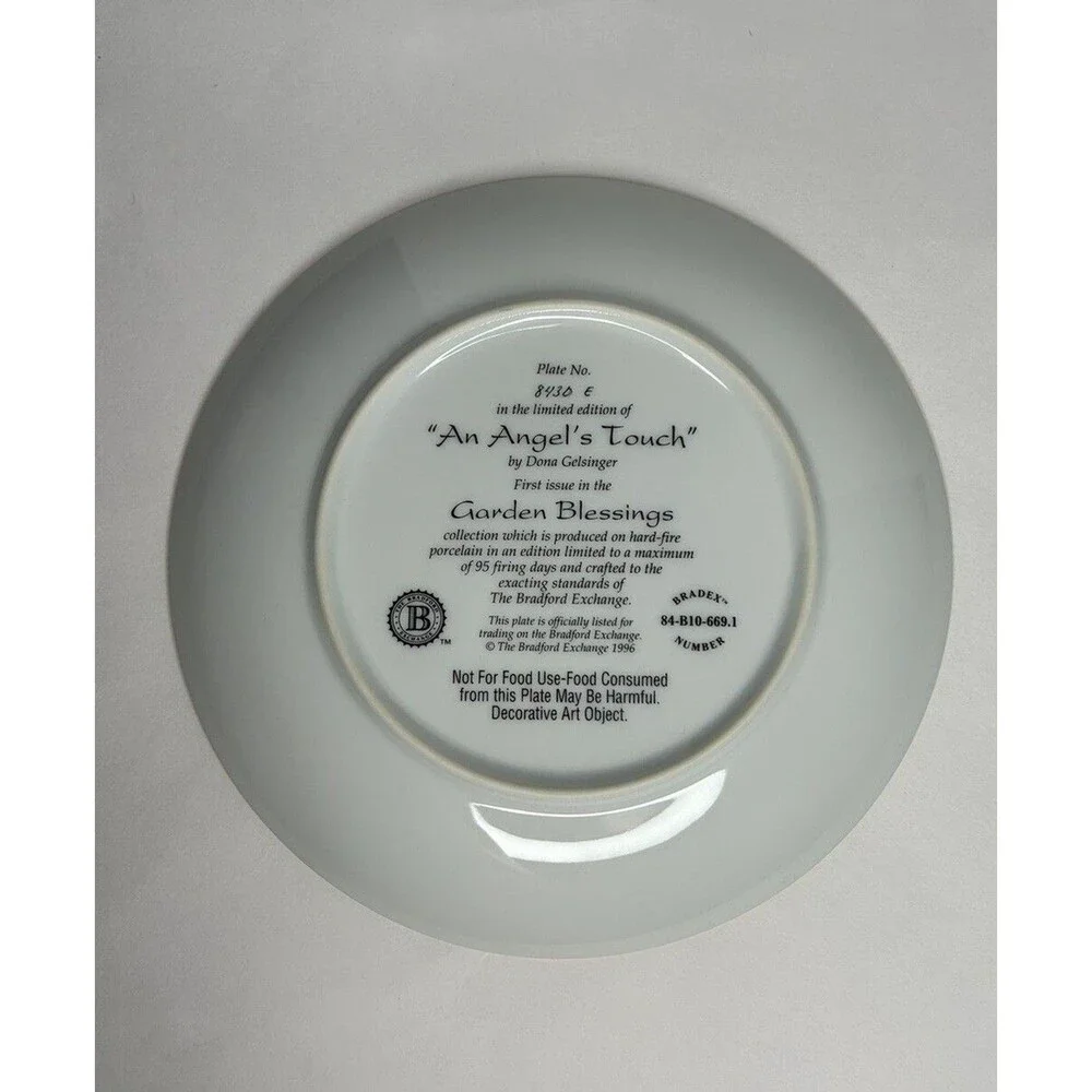 An Angel's Touch Bradford Exchange Angel Plate (1996)